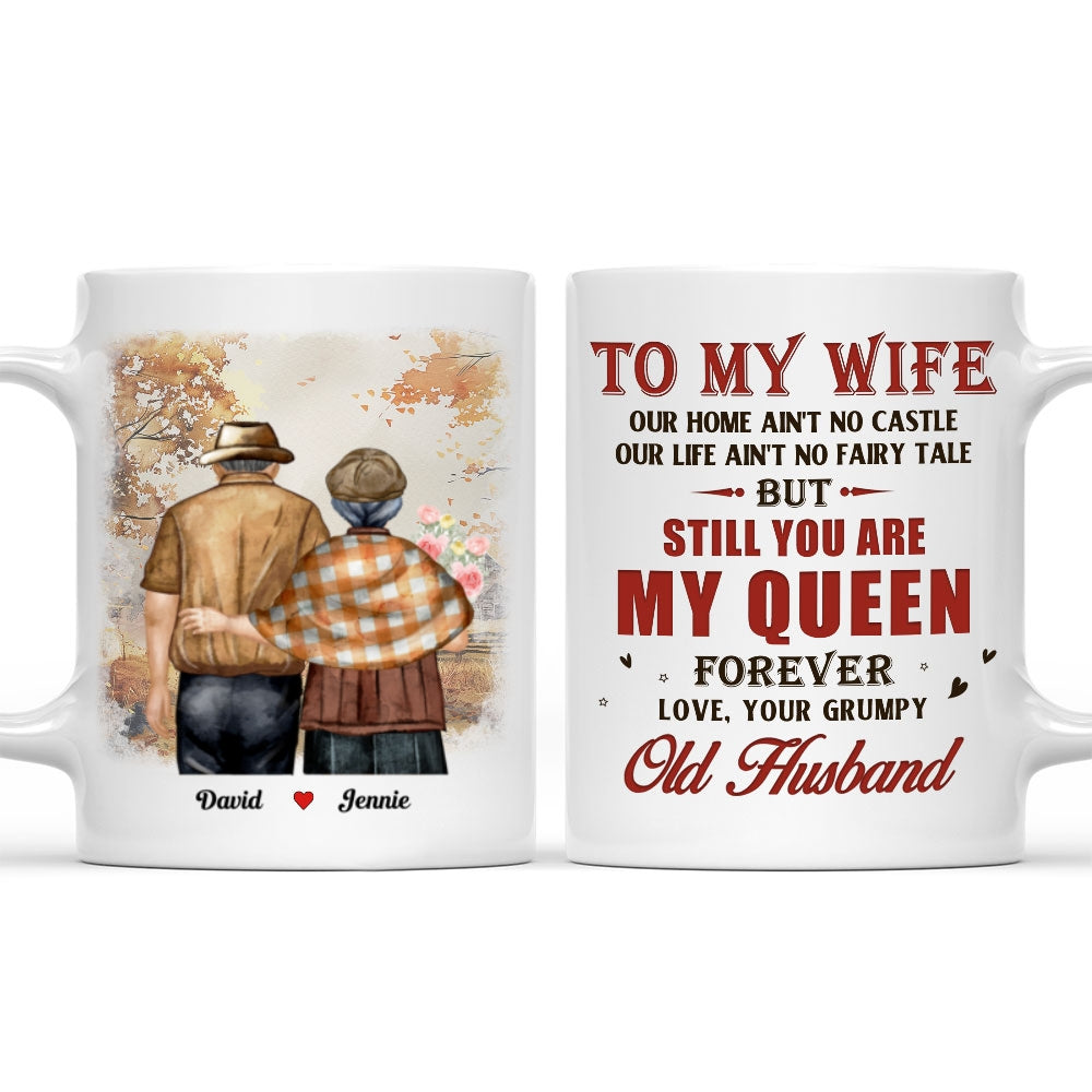 Custom Anniversary Keepsake Gifts For Couple • My Queen Forever - Personalized Coffee Mug