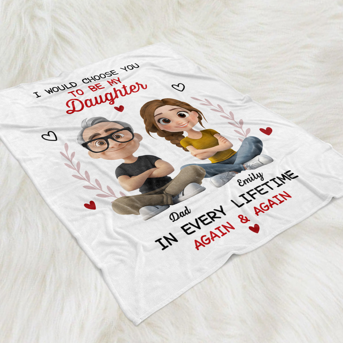 Always Choose You - Personalized Fleece Blanket