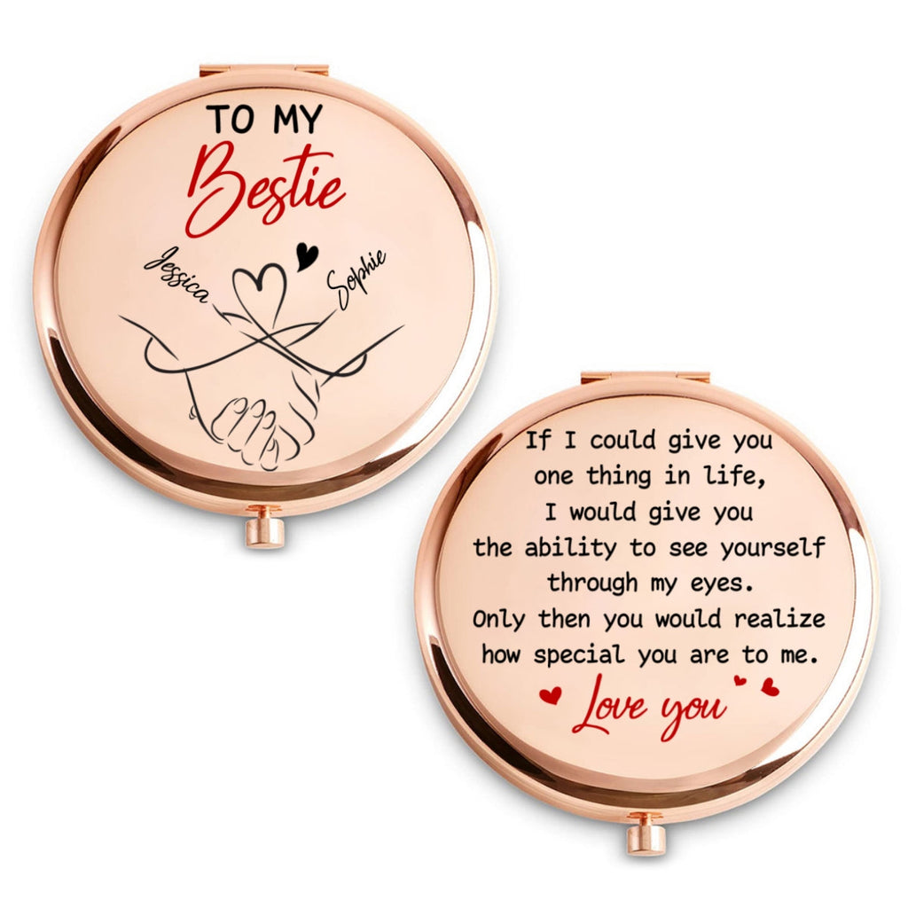 How Special You Are To Me Bestie Sister - Personalized Compact Mirror