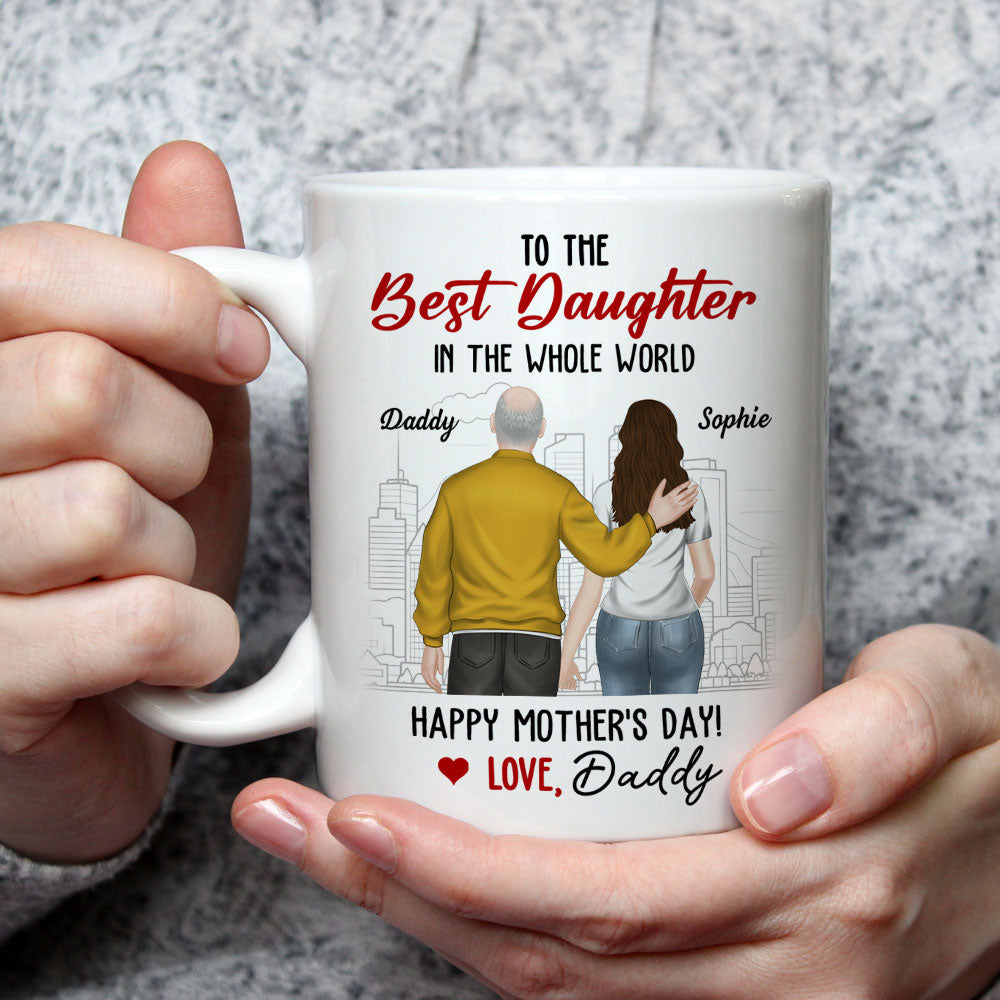 Custom Christmas & Birthday Gift for Daughter • To The Best Daughter Ever - Personalized Coffee Mug