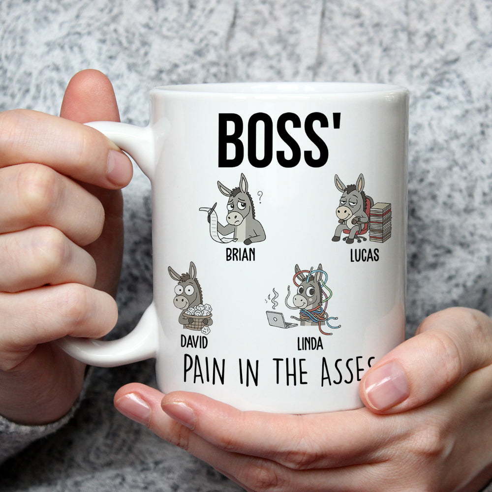 Custom Coworker, Christmas & Birthday Team Appreciation Gift • Funny Donkey Office Team - Personalized Coffee Mug