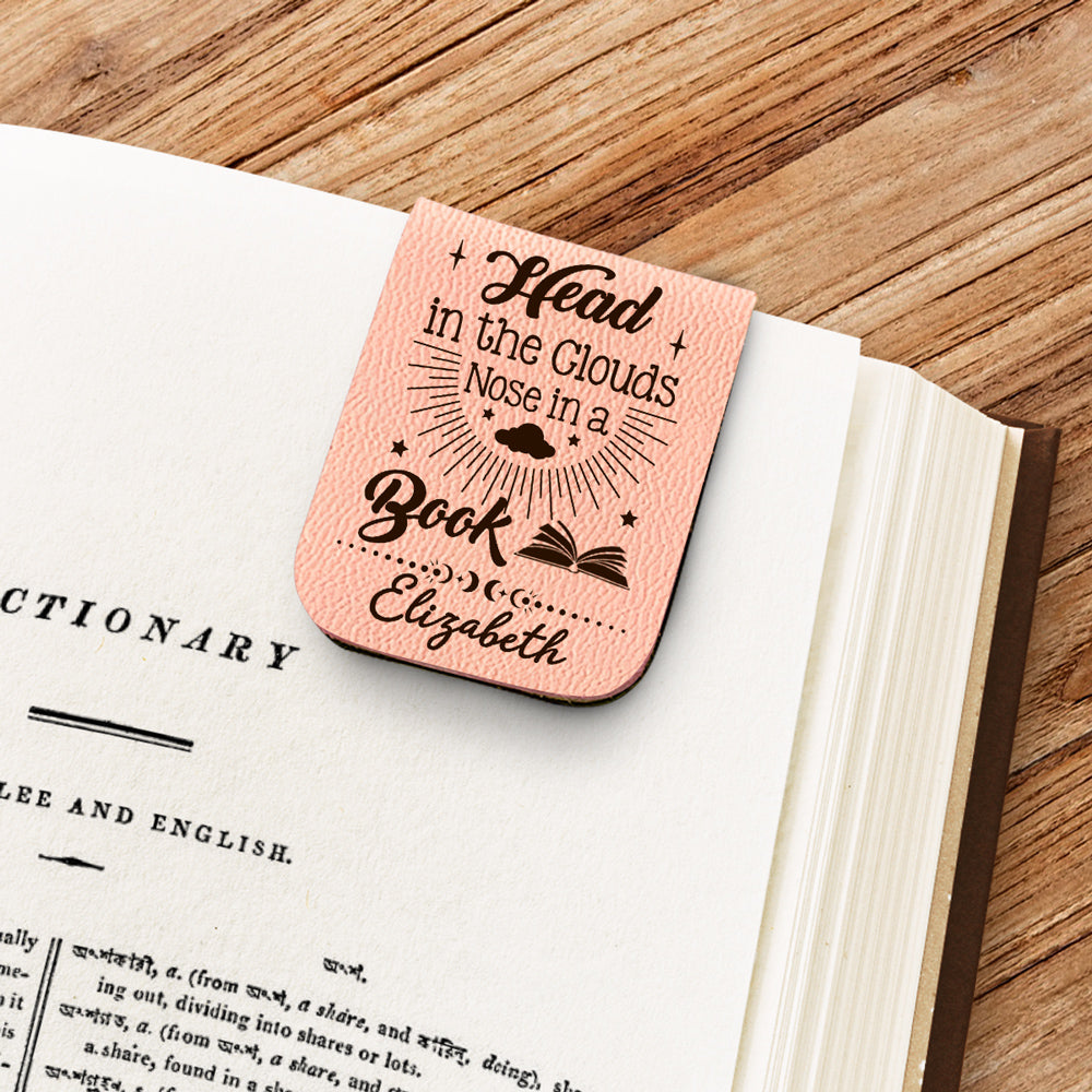 Book Lover - Personalized Leather Bookmark