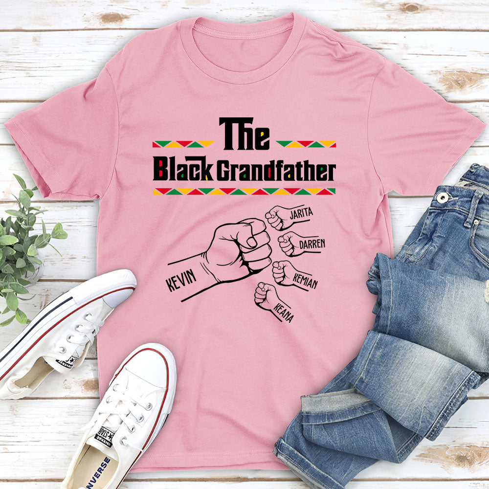 Custom Father's Day, Special Gift for Dad & Grandpa • The BlackGrandfather - Personalized Shirt - Long Sleeve