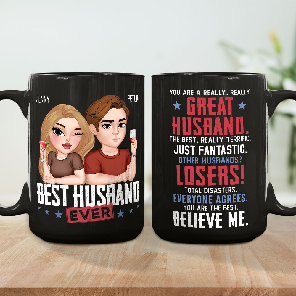 Custom Anniversary Keepsake Gifts For Couple • You Are A Really Really Great Husband - Personalized Coffee Mug