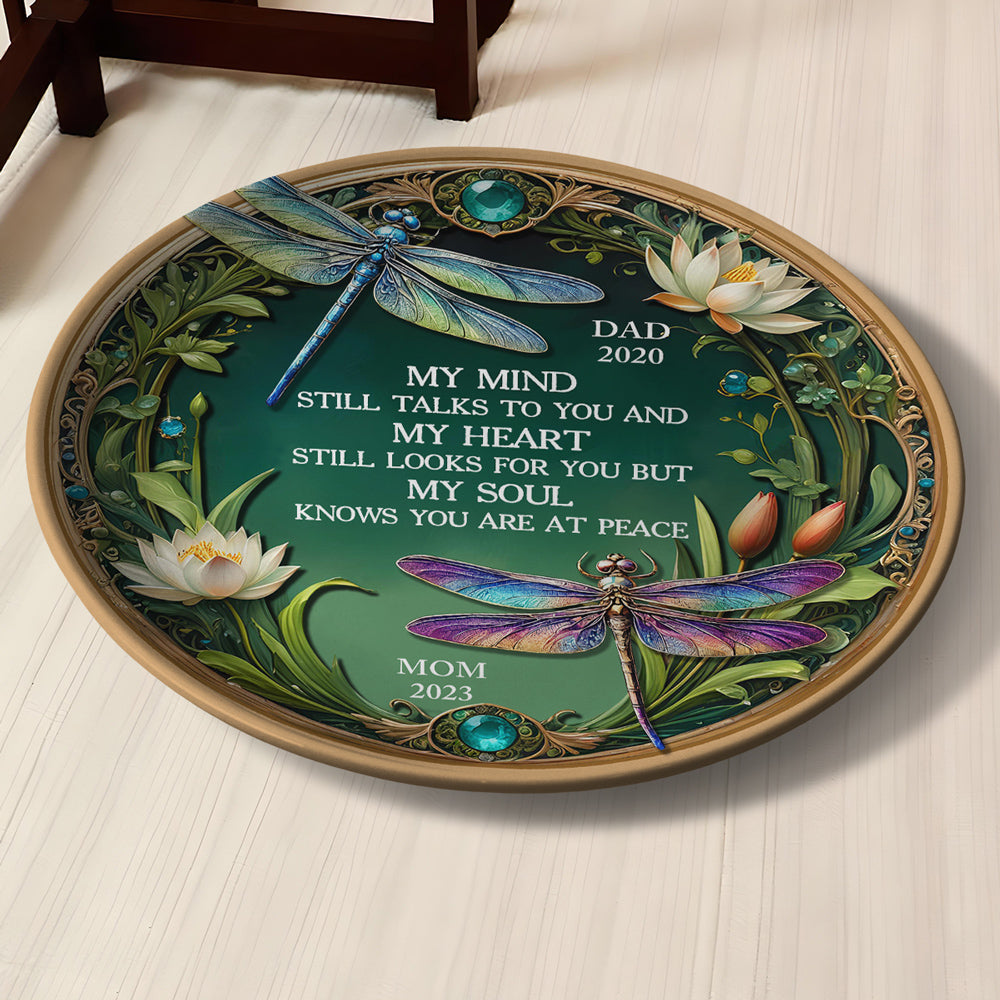 My Mind My Heart My Soul Dragonfly - Personalized Plate