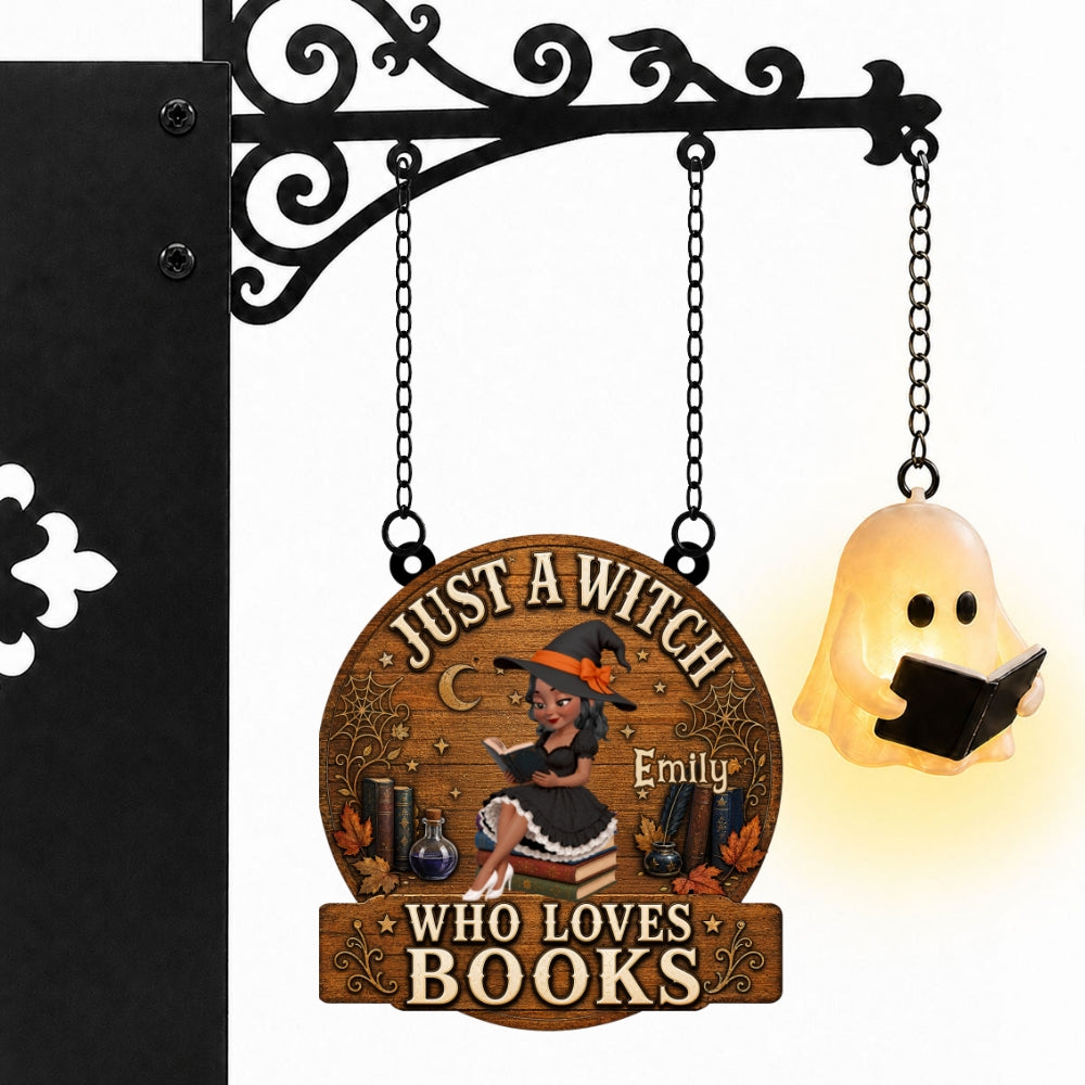 Lost In Books And Magic - Personalized Bookshelf Lantern Light Sign