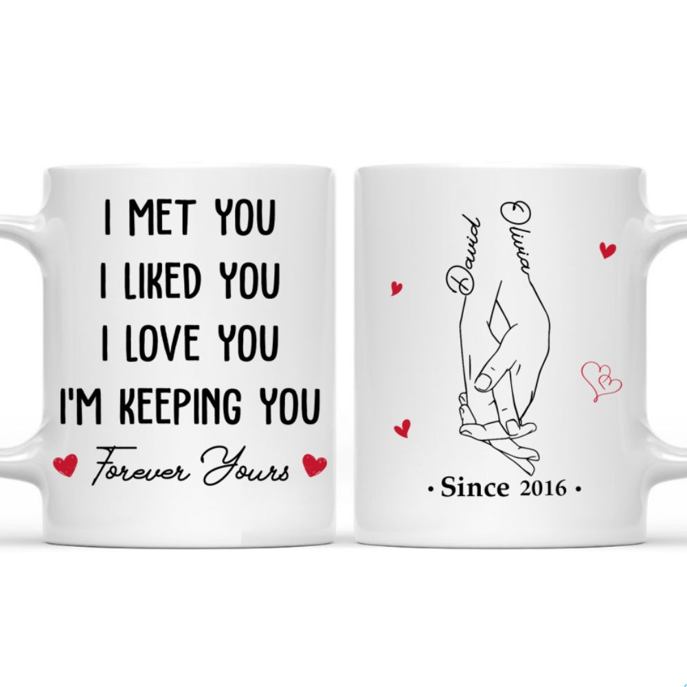 Custom Anniversary Keepsake Gifts For Couple • Since I Love You - Personalized Coffee Mug