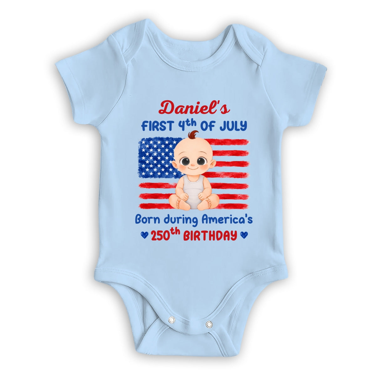 Baby First Freedom - Personalized Baby Onesie