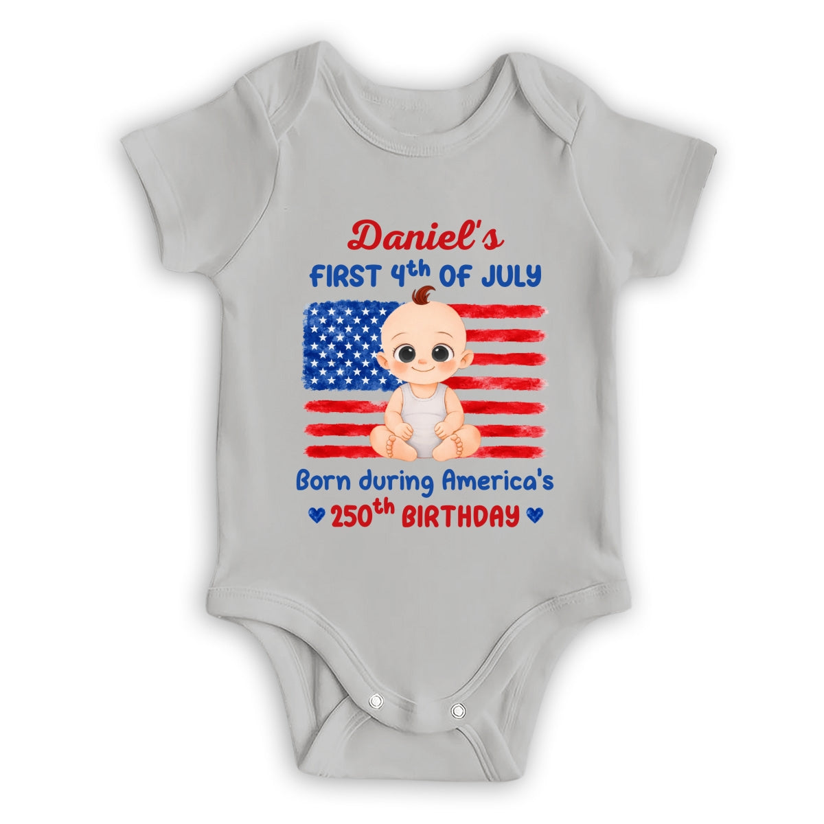 Baby First Freedom - Personalized Baby Onesie