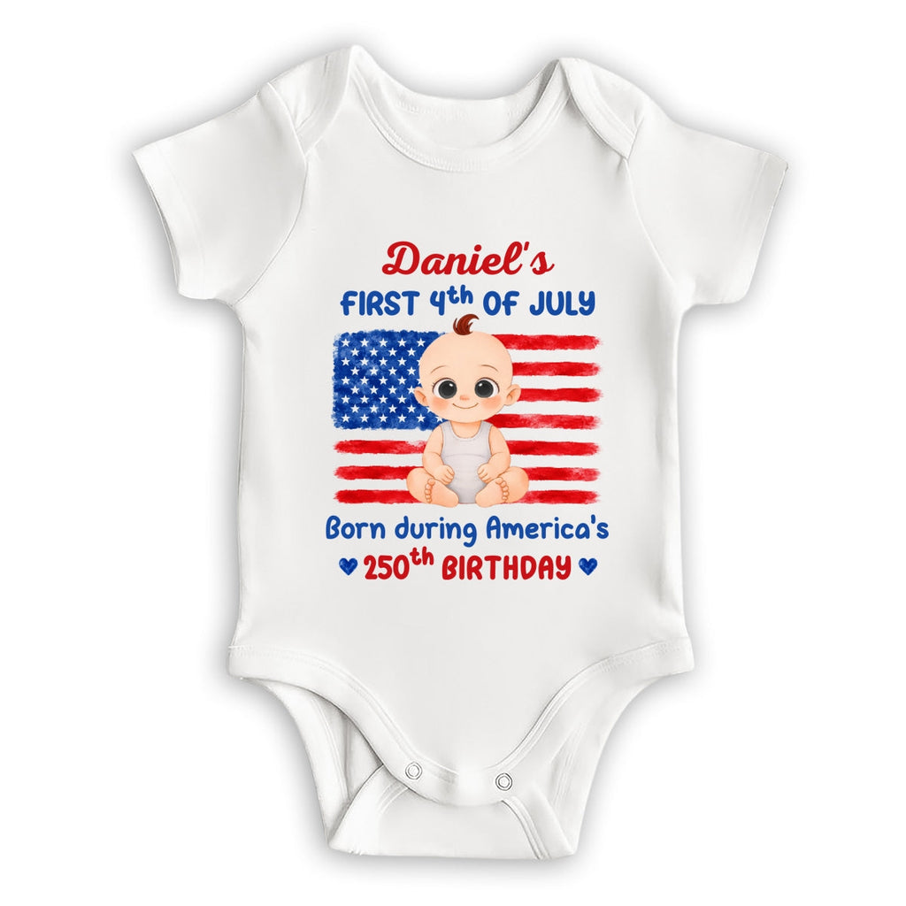 Baby First Freedom - Personalized Baby Onesie