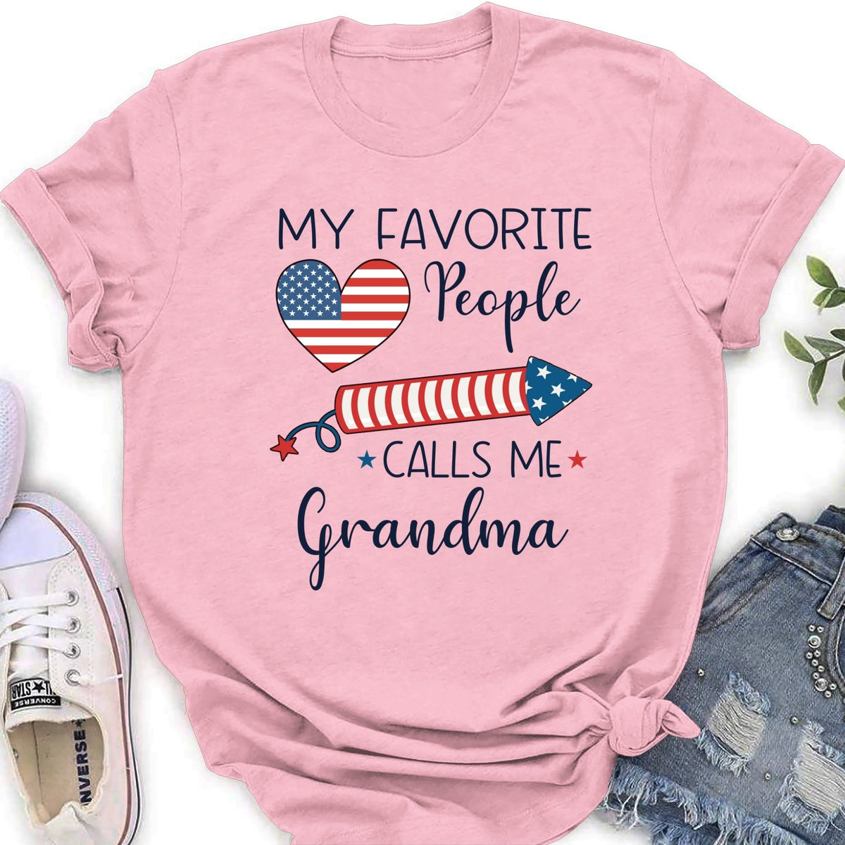 Custom Christmas & Birthday Gift for Grandma • My Favorite People Calls Me Love - Personalized Shirt