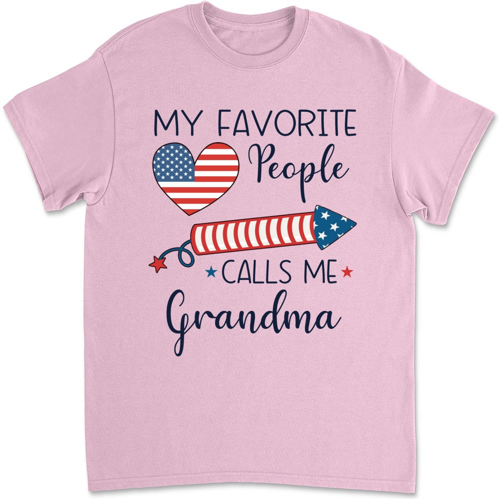 Custom Christmas & Birthday Gift for Grandma • My Favorite People Calls Me Love - Personalized Shirt