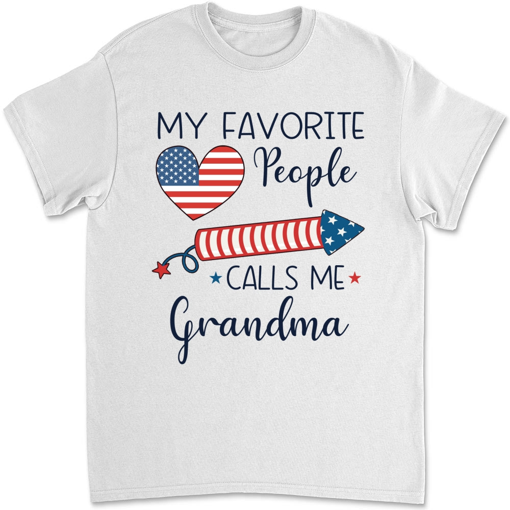 Custom Christmas & Birthday Gift for Grandma • My Favorite People Calls Me Love - Personalized Shirt