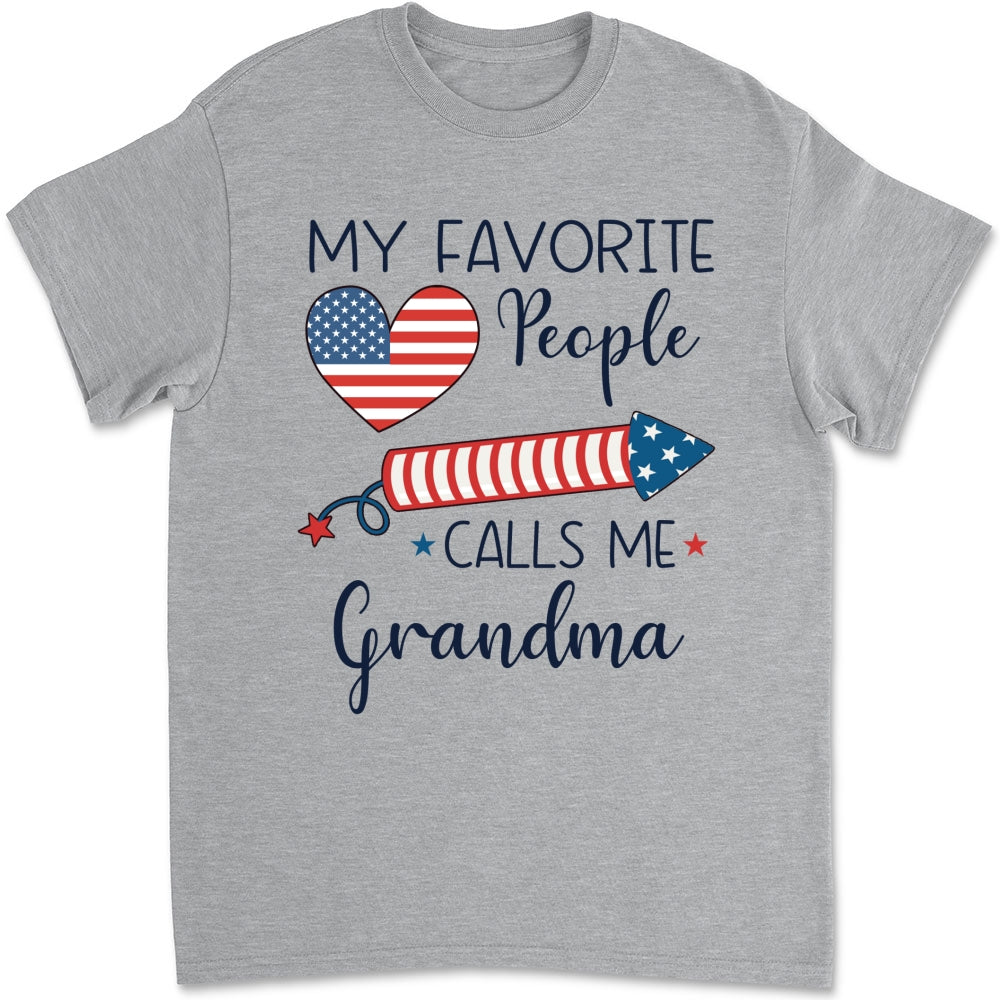 Custom Christmas & Birthday Gift for Grandma • My Favorite People Calls Me Love - Personalized Shirt