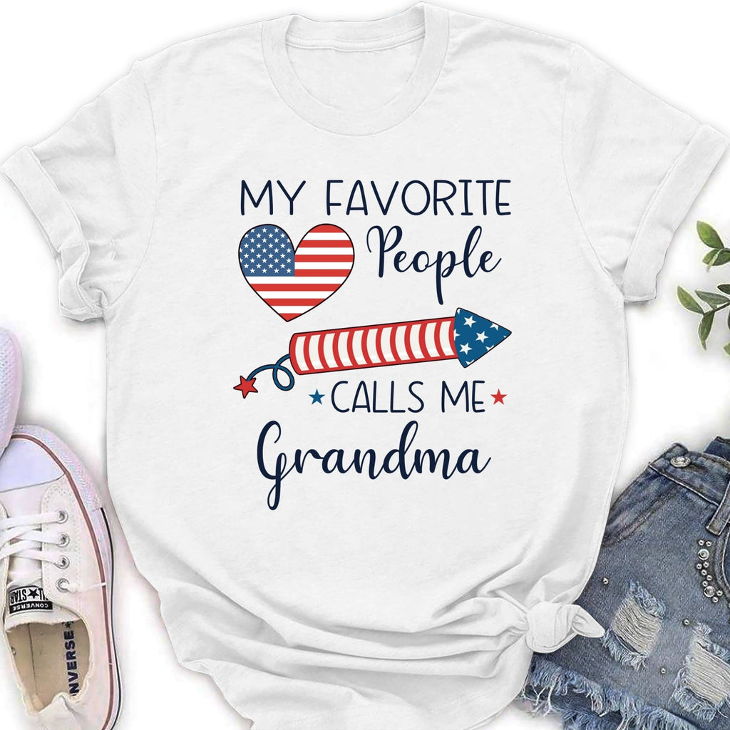 Custom Christmas & Birthday Gift for Grandma • My Favorite People Calls Me Love - Personalized Shirt