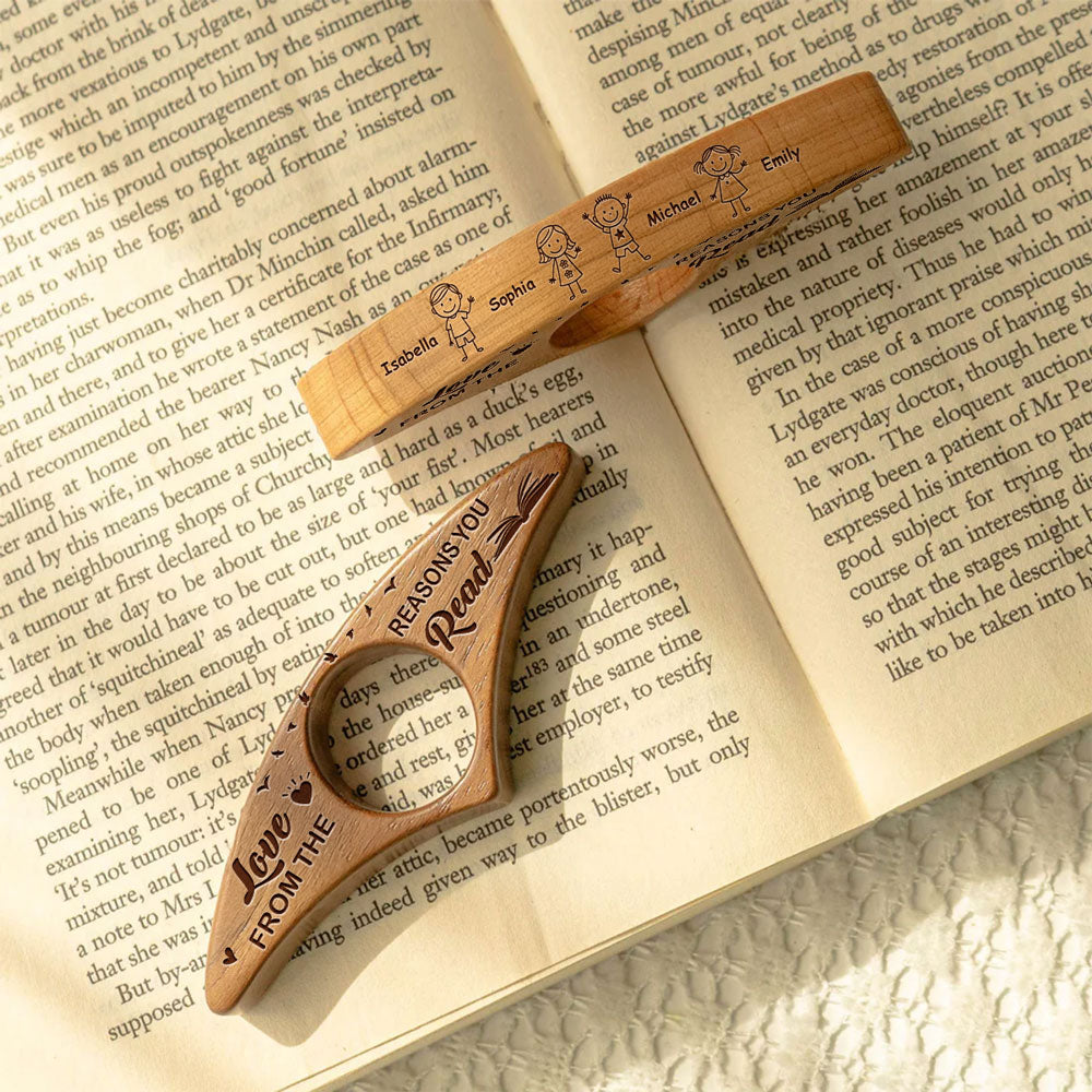 From The Reasons You Read - Personalized Book Page Holder