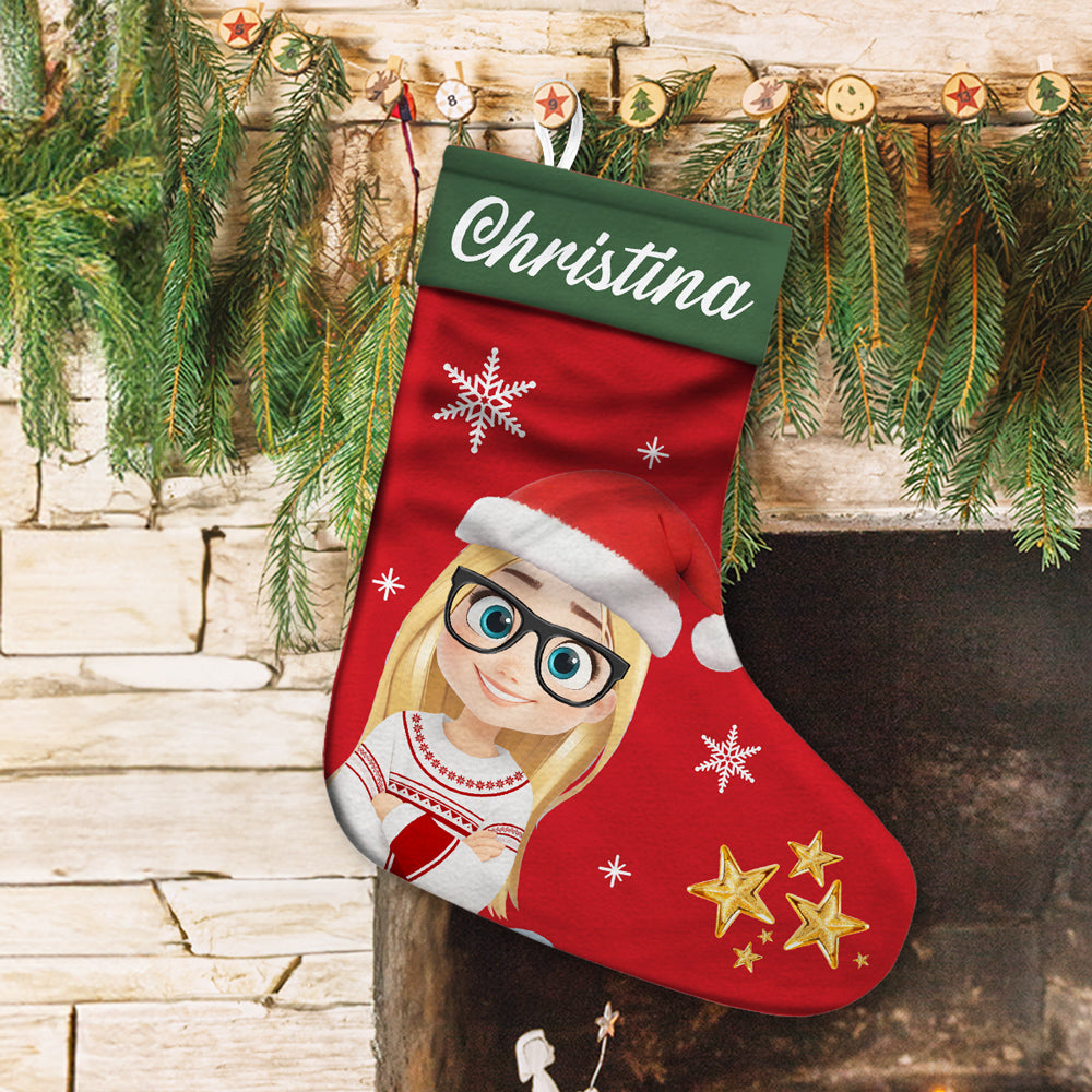 Custom Christmas Gifts for Grandkids, Holiday Decor • My Favorite People Call Me - Personalized Christmas Stocking