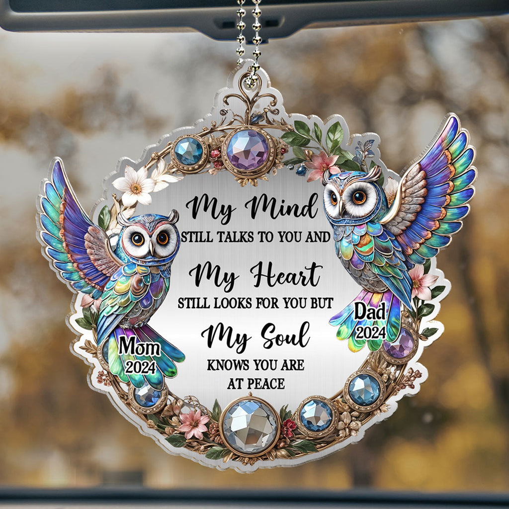Owl My Mind My Heart My Soul - Personalized Car Ornament