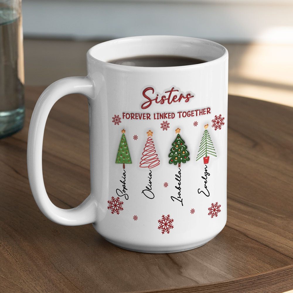 Custom Christmas & Birthday Gift for Brother & Sister • The Root Keeps Brother And Sister Together - Personalized 3D Inflated Effect Coffee Mug