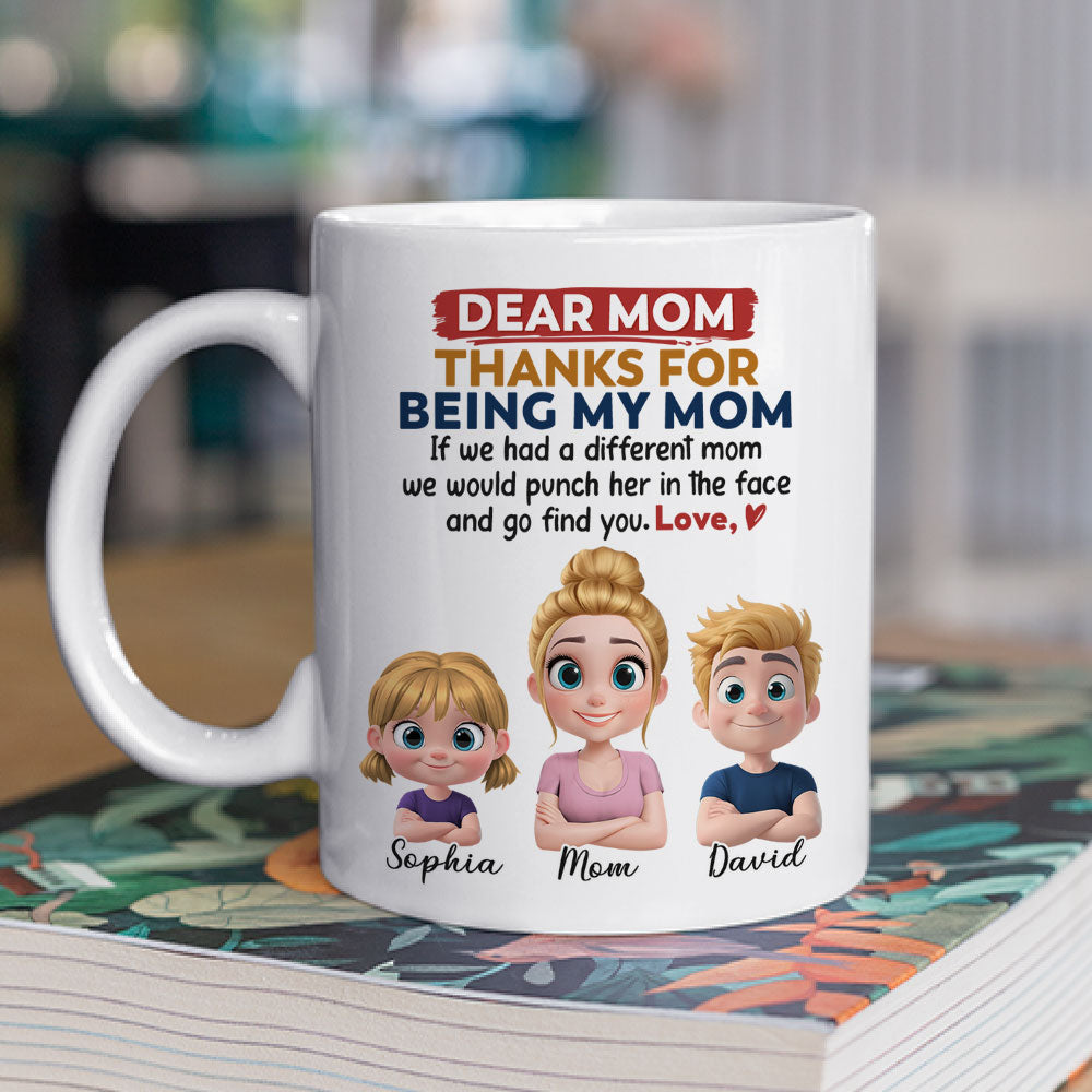 Custom Mother's Day Gift for Mom & Grandma • Punch For You Mom - Personalized Coffee Mug