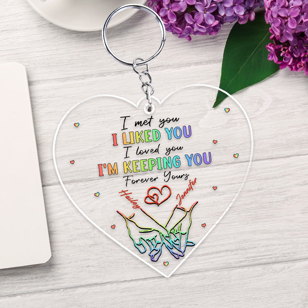 Love Knows No Gender - Personalized Acrylic Keychain