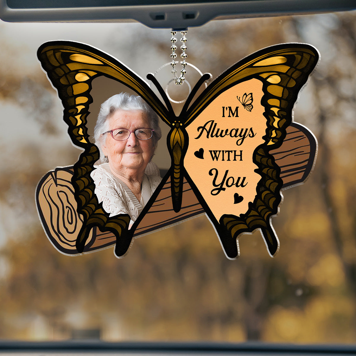 Your Wings Were Ready But My Heart Was Not - Personalized Car Ornament