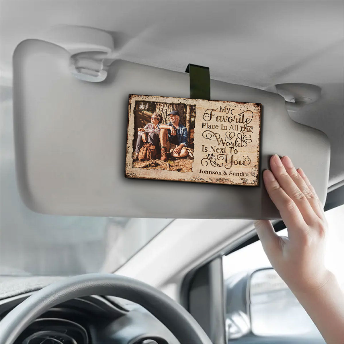 My Favorite - Personalized Car Visor Clip