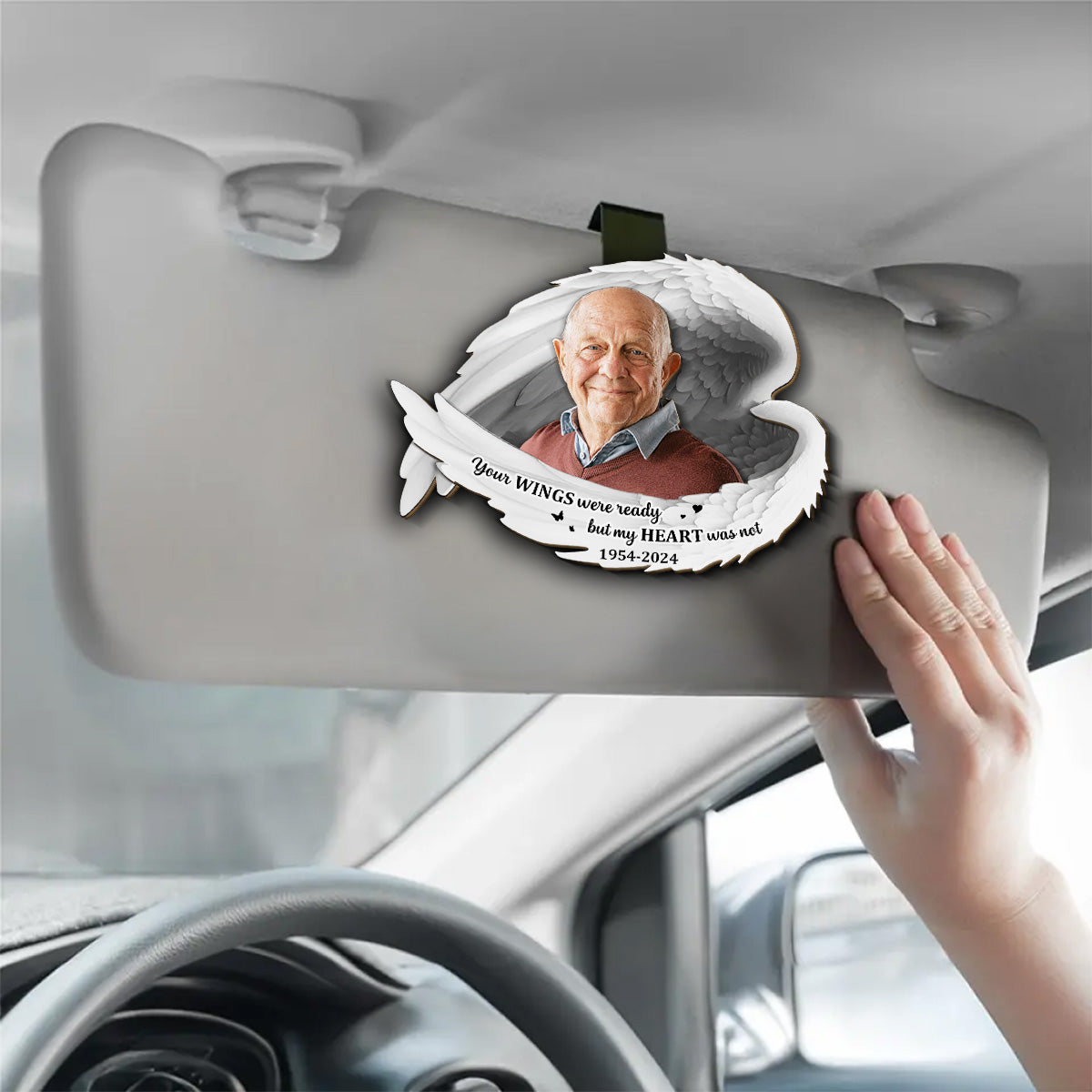 Always Beside You - Personalized Car Visor Clip