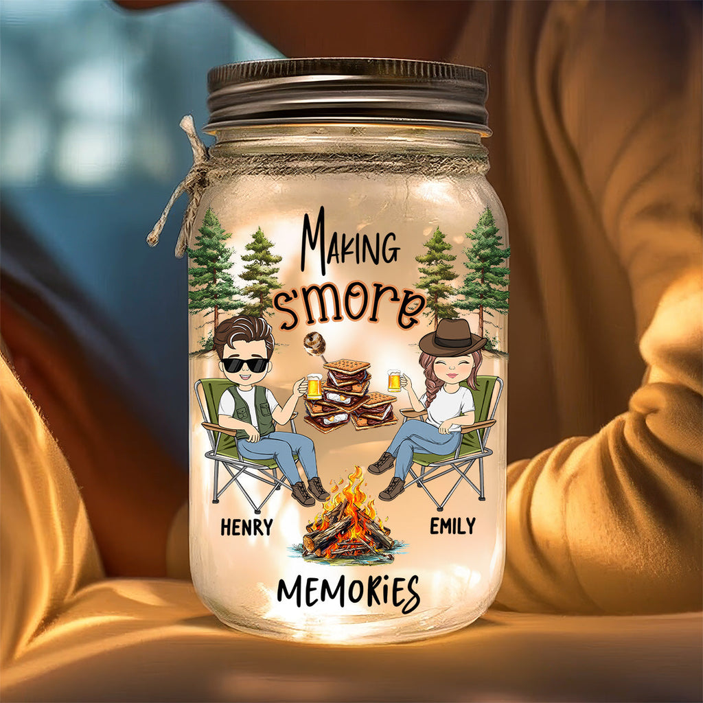 Making Smore Memories - Personalized Mason Jar Light