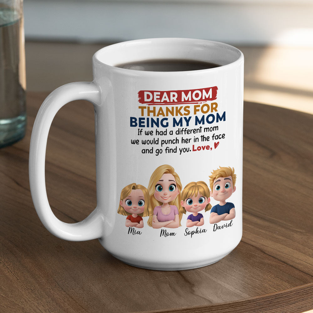 Custom Mother's Day Gift for Mom & Grandma • Punch For You Mom - Personalized Coffee Mug