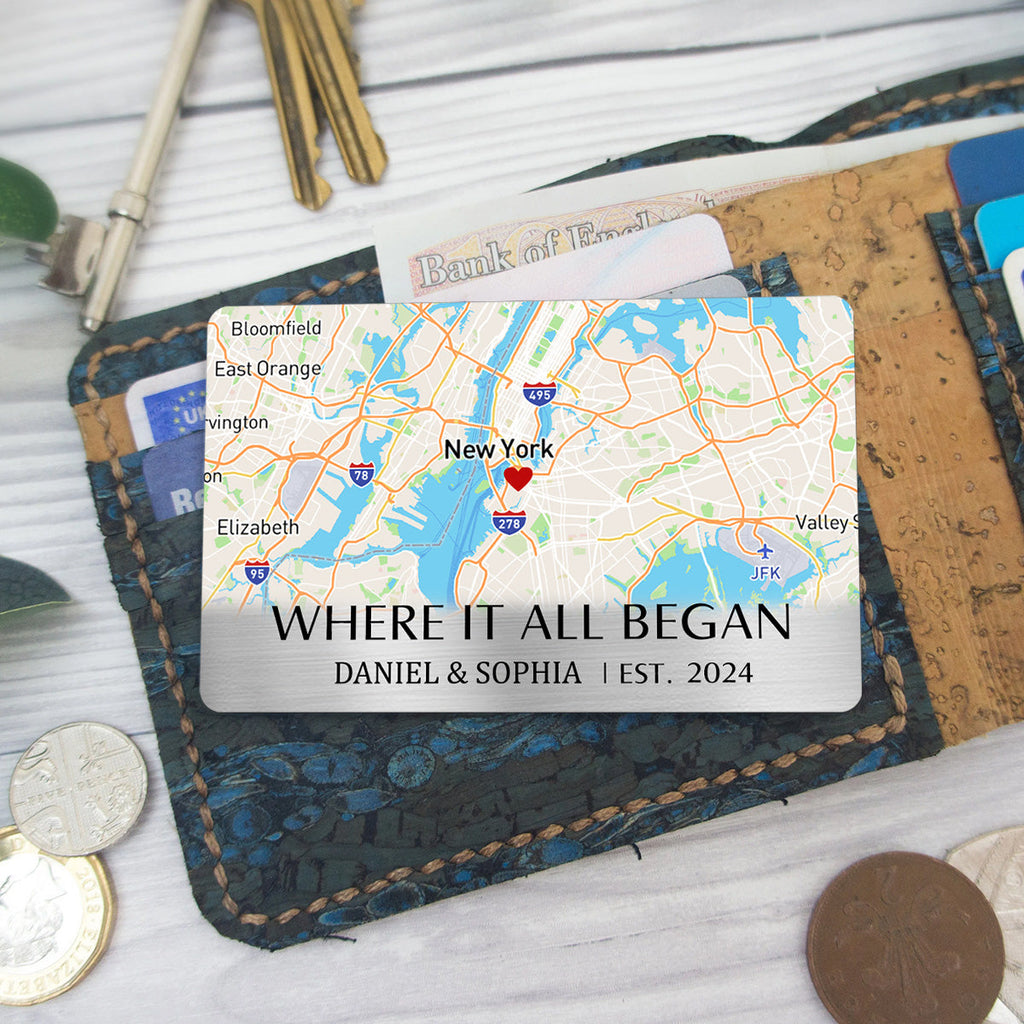 Where It All Began - Personalized Wallet Card