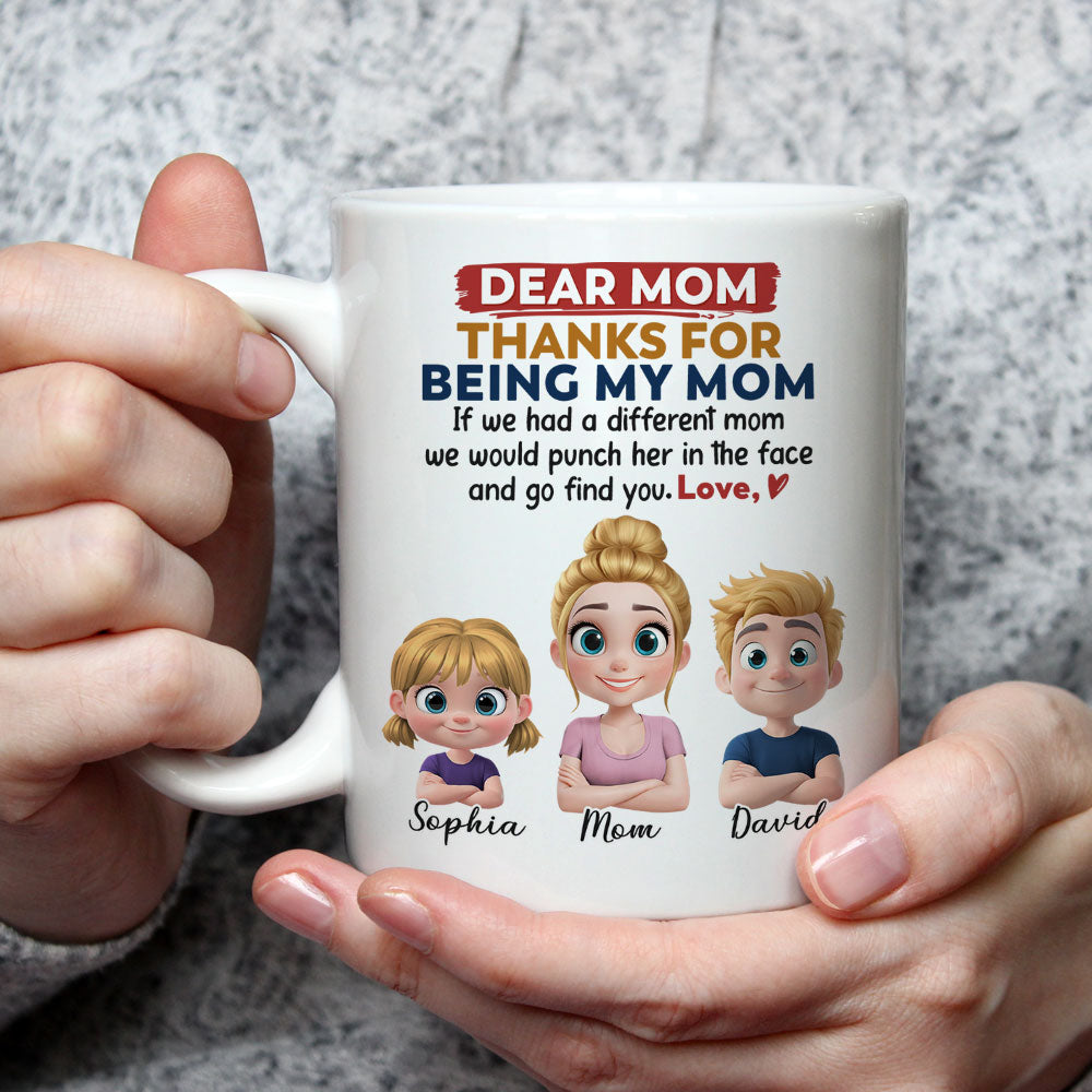 Custom Mother's Day Gift for Mom & Grandma • Punch For You Mom - Personalized Coffee Mug