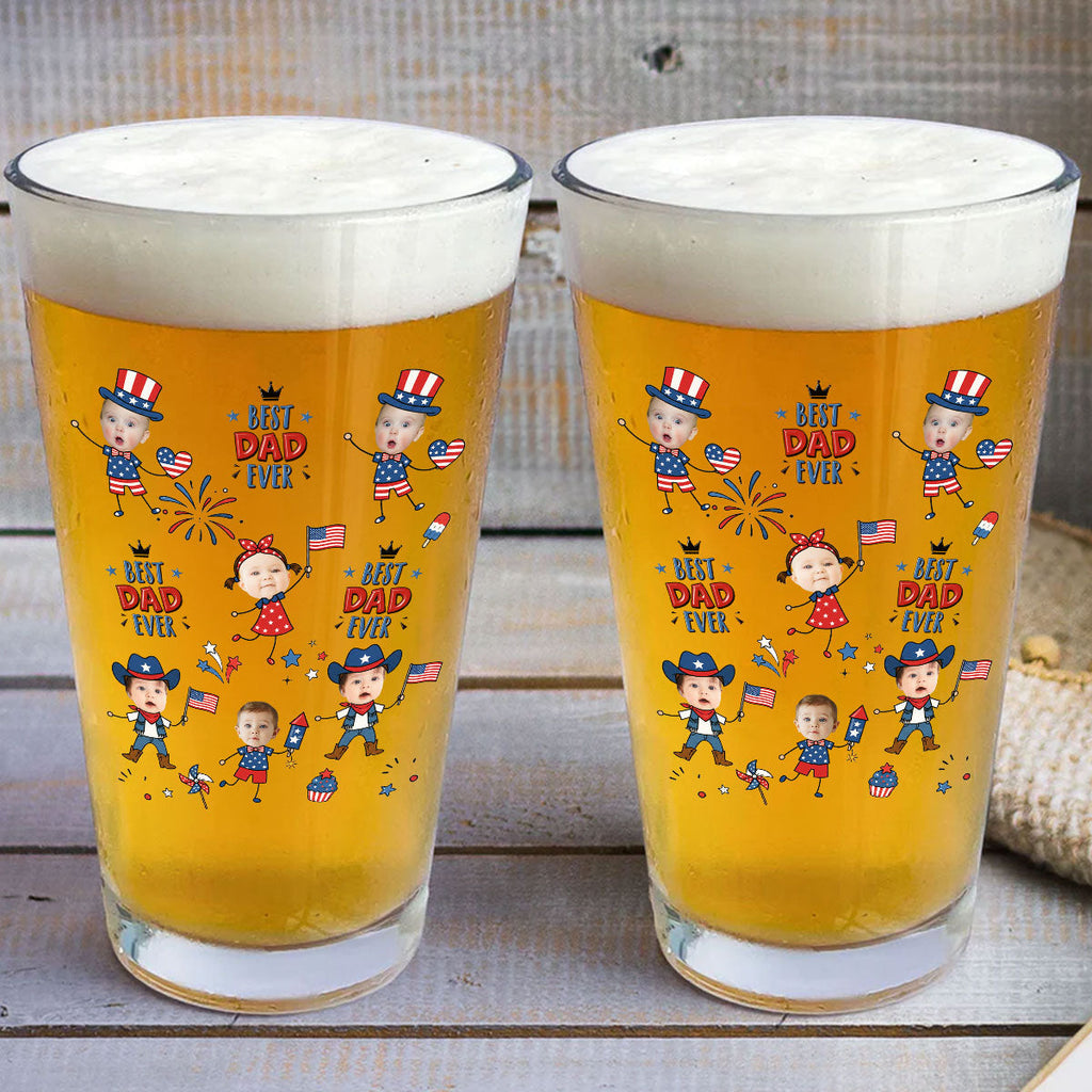 Dad Our Greatest Blessing - Personalized Beer Glass