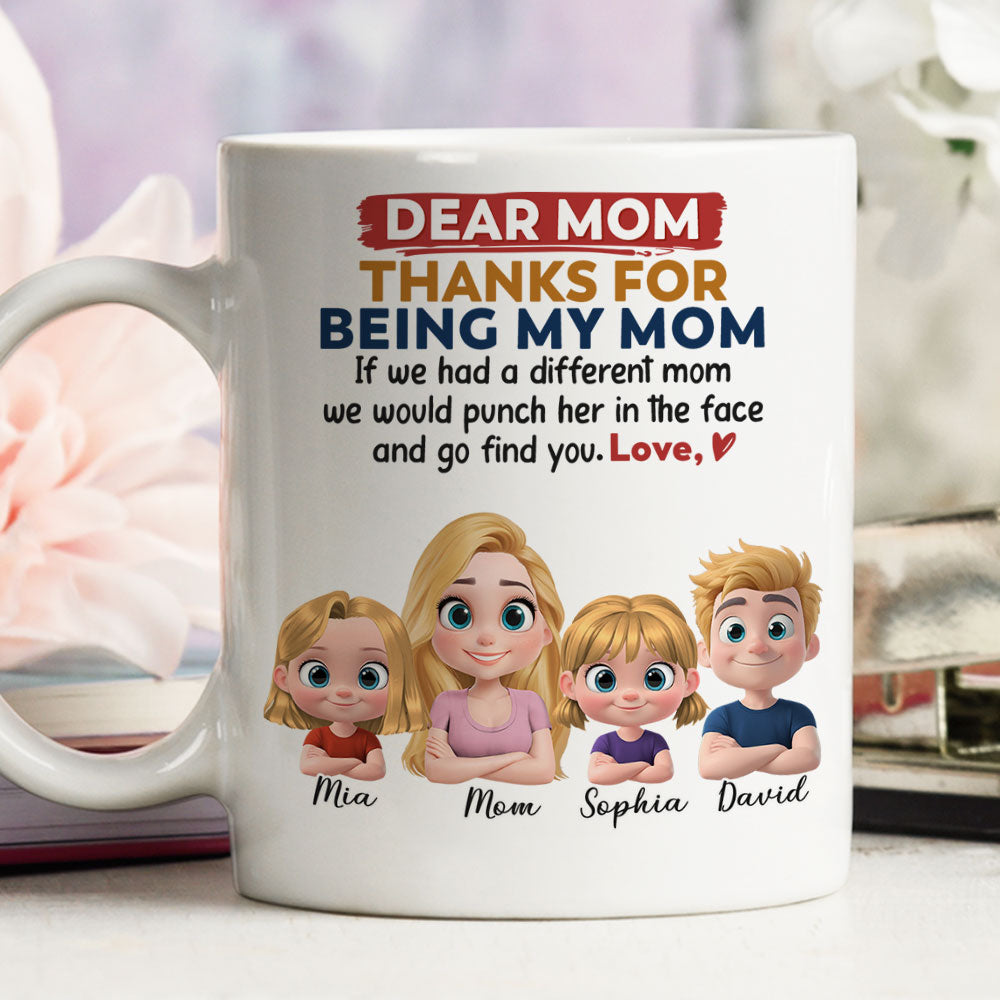 Custom Mother's Day Gift for Mom & Grandma • Punch For You Mom - Personalized Coffee Mug