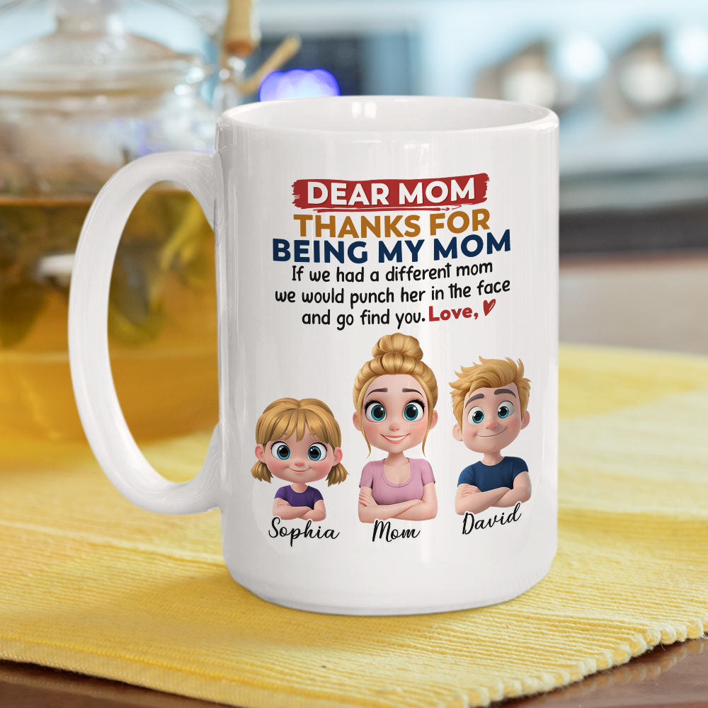Custom Mother's Day Gift for Mom & Grandma • Punch For You Mom - Personalized Coffee Mug