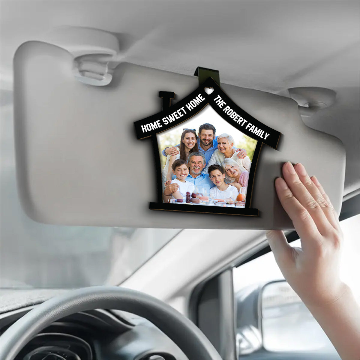 Home Is Where - Personalized Car Visor Clip