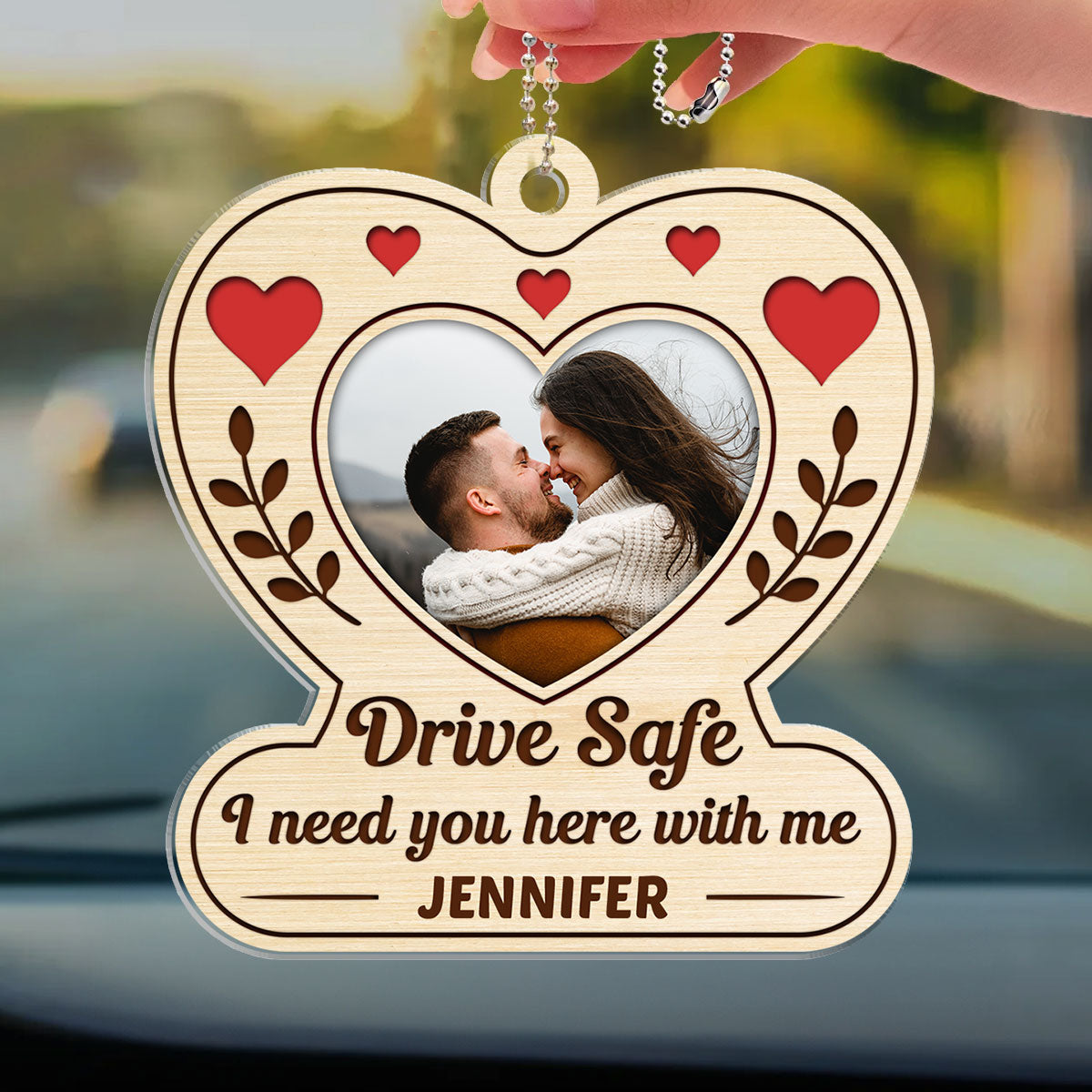 Drive Safe Reminder - Personalized Car Ornament