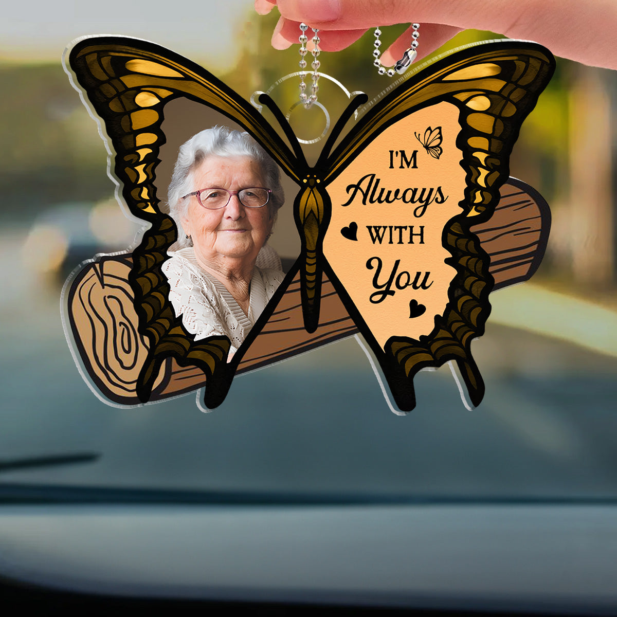 Your Wings Were Ready But My Heart Was Not - Personalized Car Ornament