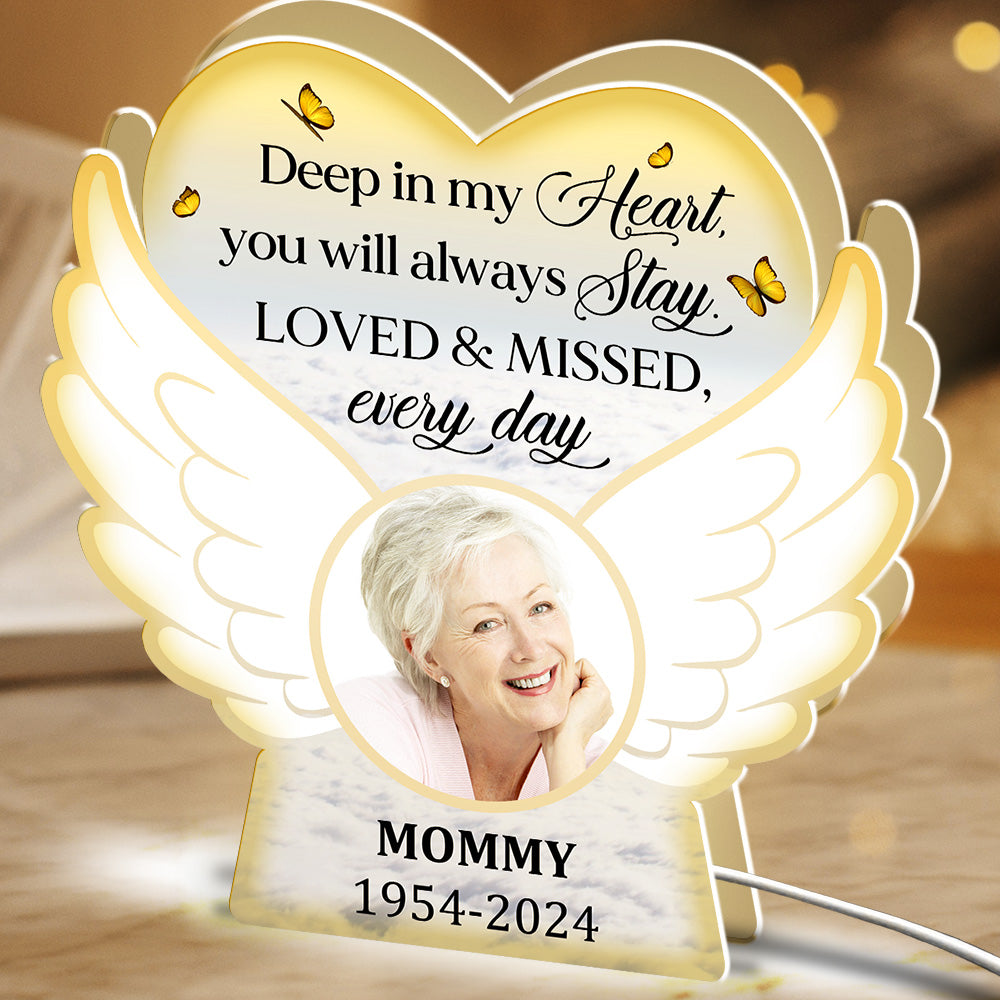 Loved And Missed Every Day - Personalized Light Box