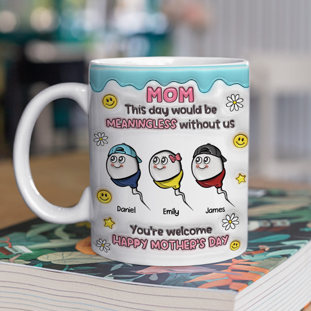 Custom Anniversary Keepsake Gifts For Couple • You Made This Day Special - Personalized 3D Inflated Effect Mug