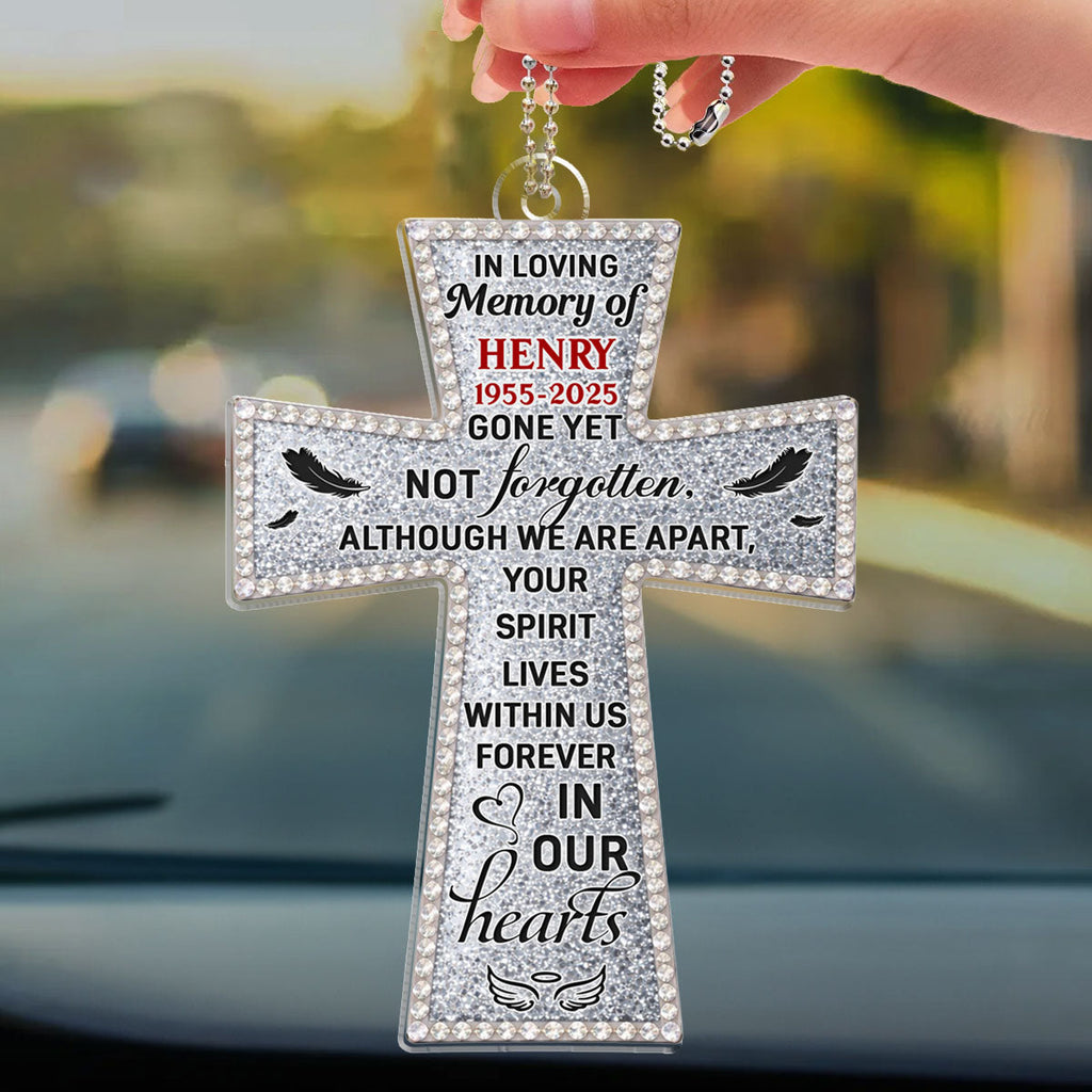 Gone Yet Not Forgotten - Personalized Car Ornament