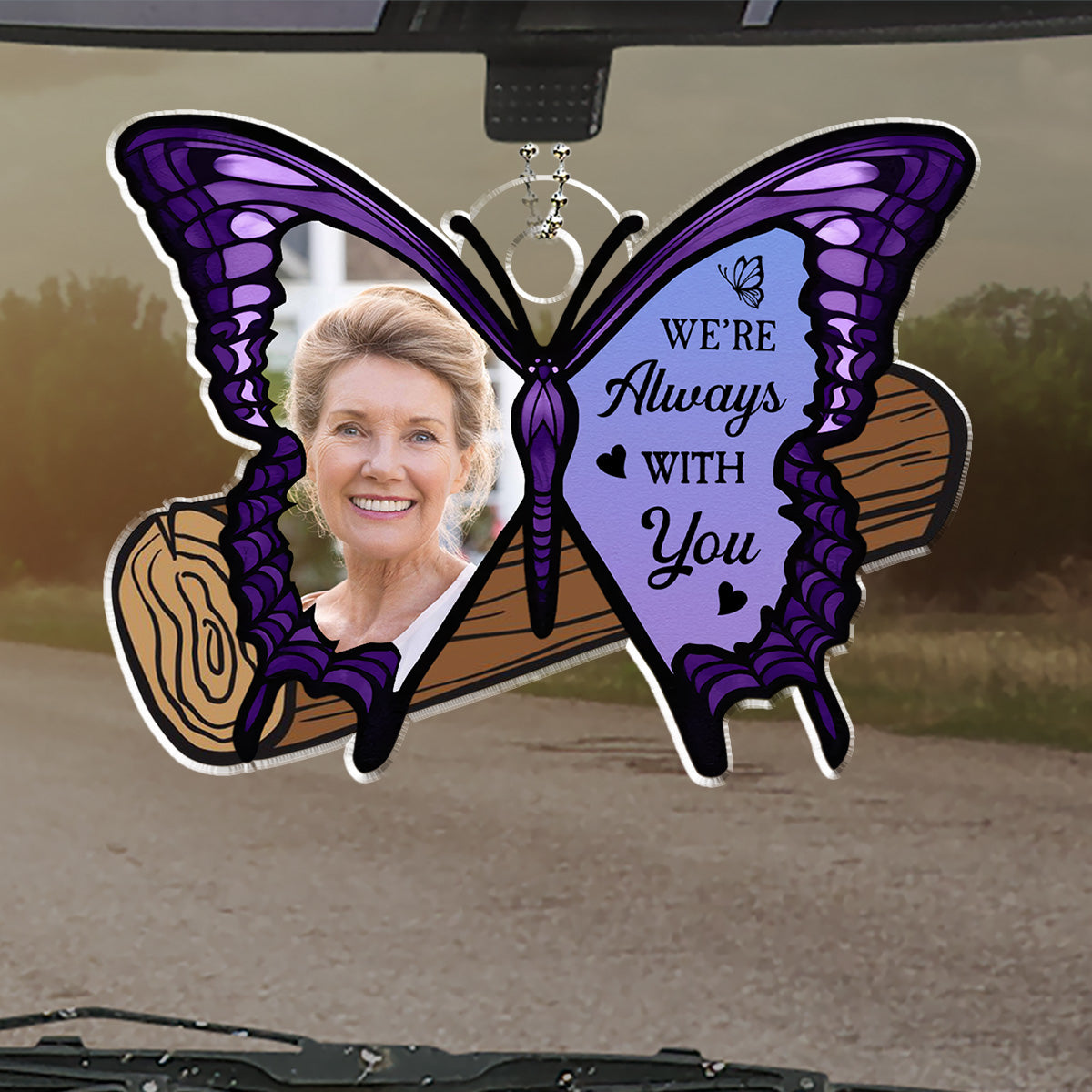 Your Wings Were Ready But My Heart Was Not - Personalized Car Ornament