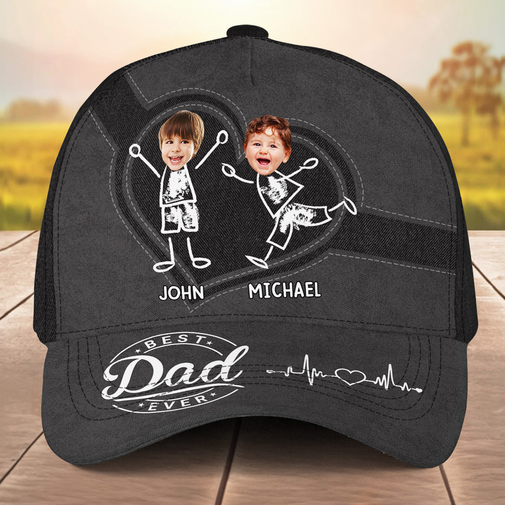 Best Dad Ever Face - Personalized Classic Cap