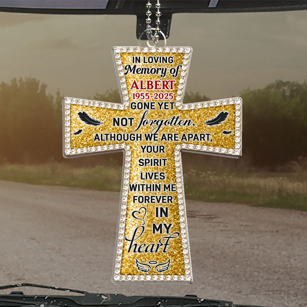 Gone Yet Not Forgotten - Personalized Car Ornament