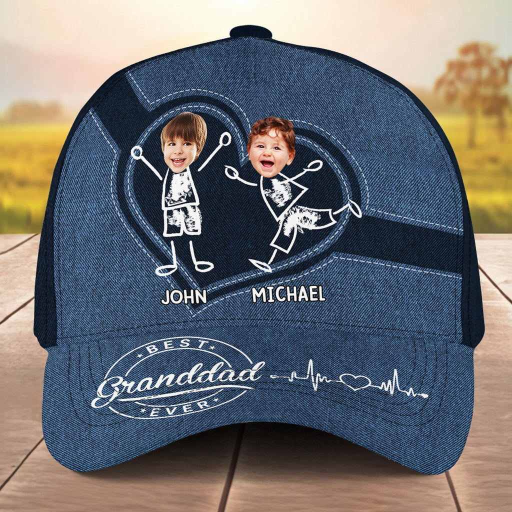 Best Dad Ever Face - Personalized Classic Cap