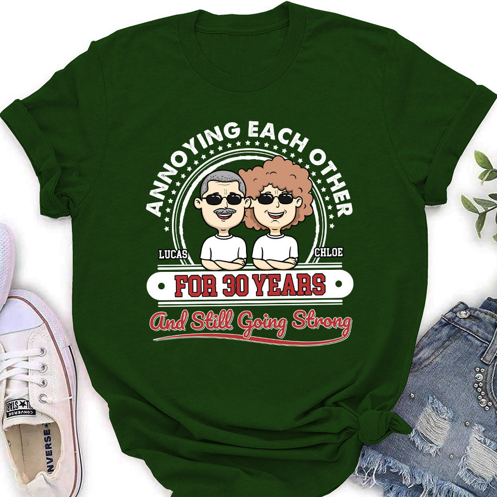 Custom Christmas Anniversary Keepsake Gifts For Wife • Annoying You - Personalized Women's T-shirt