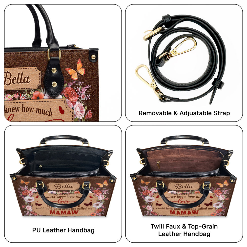 Called Me Grandma - Personalized Leather Bag