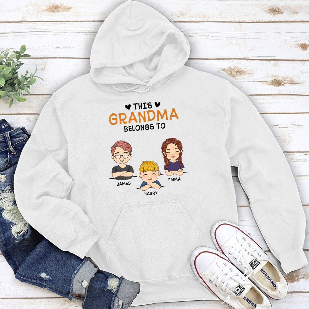 Custom Christmas & Birthday Gift for Mom, Grandma • This Nana Belongs To - Personalized Hoodie