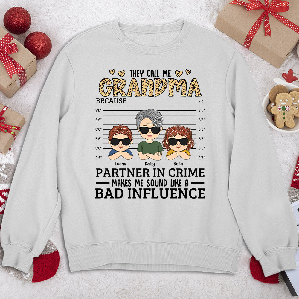 Custom Christmas & Birthday Gift for Grandma • They Call Me Grandma - Personalized Sweatshirt