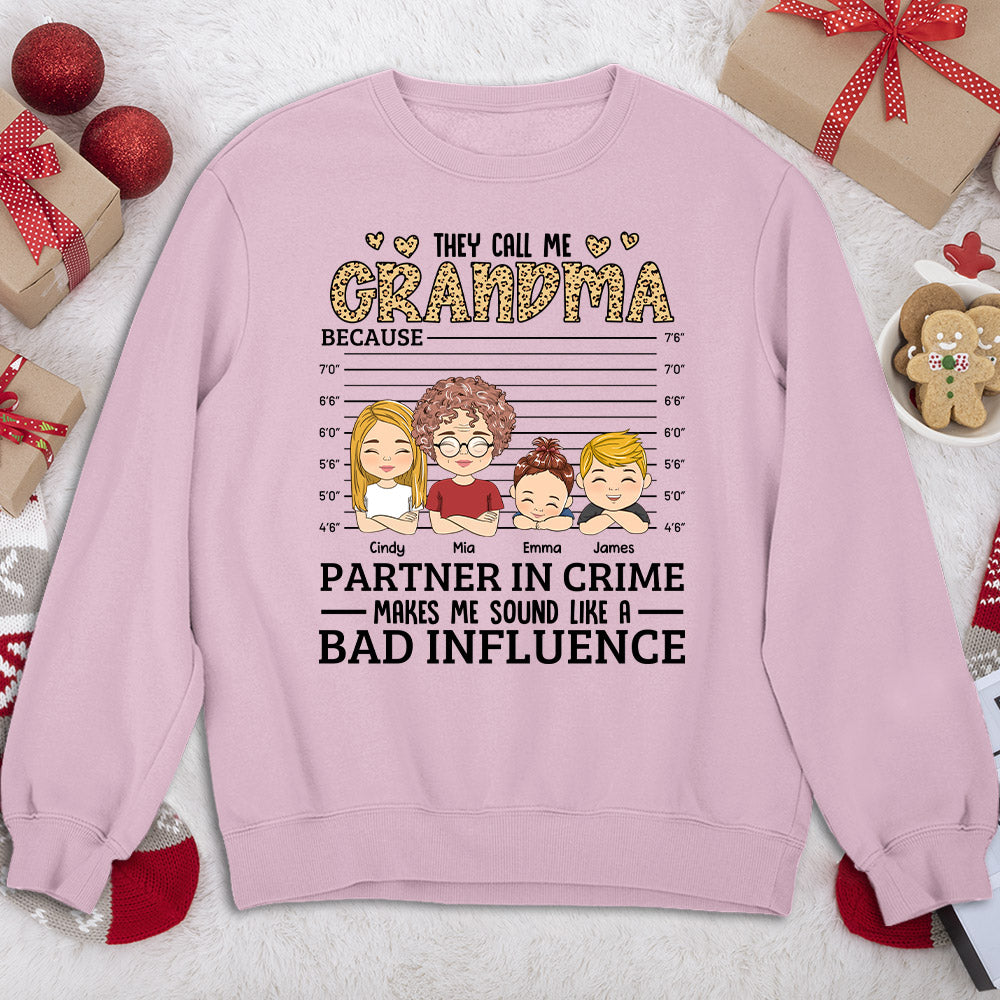 Custom Christmas & Birthday Gift for Grandma • They Call Me Grandma - Personalized Sweatshirt